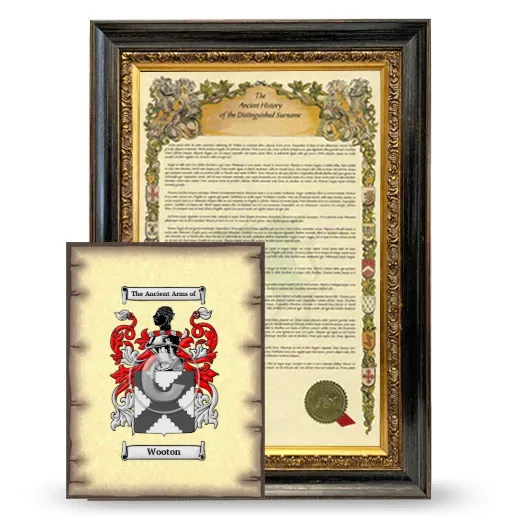 Wooton Framed History and Coat of Arms Print - Heirloom
