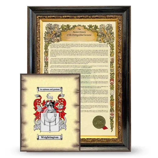 Wrightington Framed History and Coat of Arms Print - Heirloom
