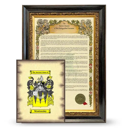 Wrottersley Framed History and Coat of Arms Print - Heirloom