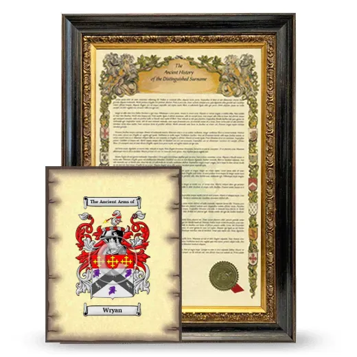 Wryan Framed History and Coat of Arms Print - Heirloom
