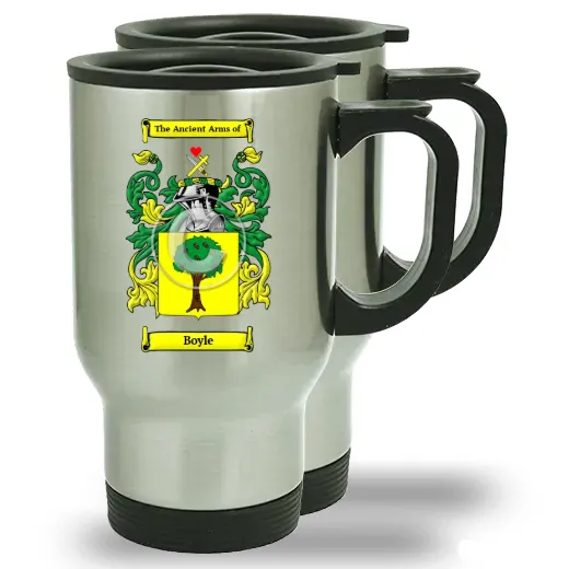 Boyle Pair of Steel Travel Mugs
