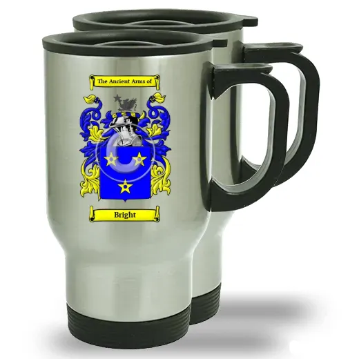 Bright Pair of Steel Travel Mugs