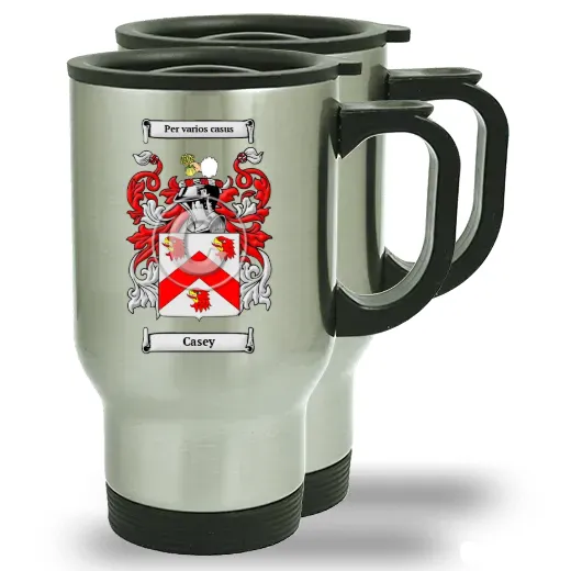 Casey Pair of Steel Travel Mugs