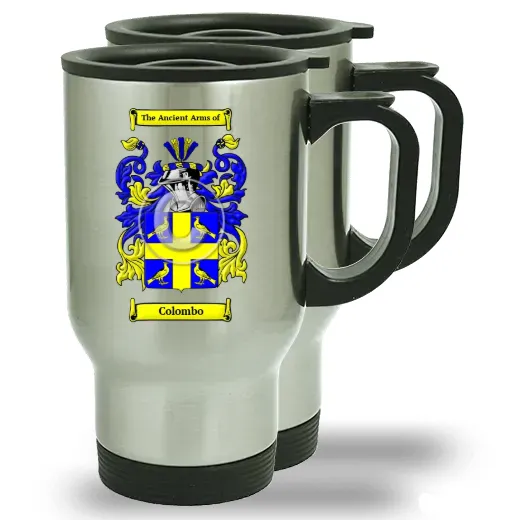 Colombo Pair of Steel Travel Mugs