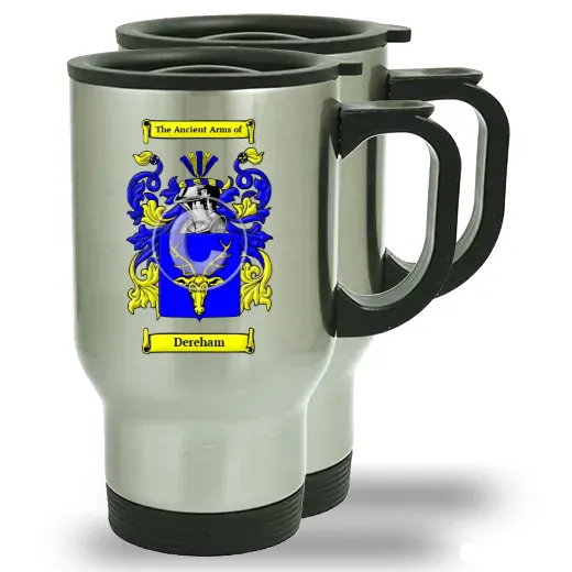 Dereham Pair of Steel Travel Mugs
