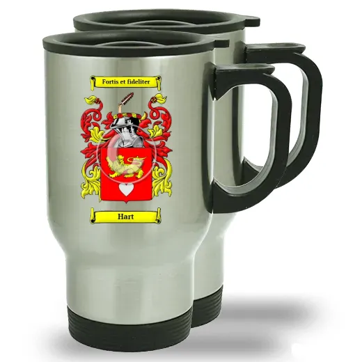 Hart Pair of Steel Travel Mugs