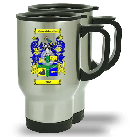 Imas Pair of Steel Travel Mugs