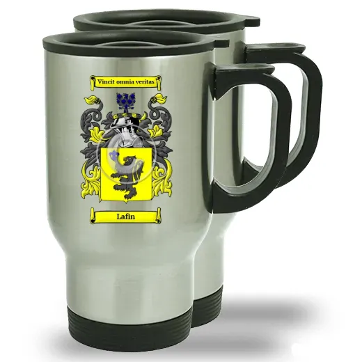 Lafin Pair of Steel Travel Mugs