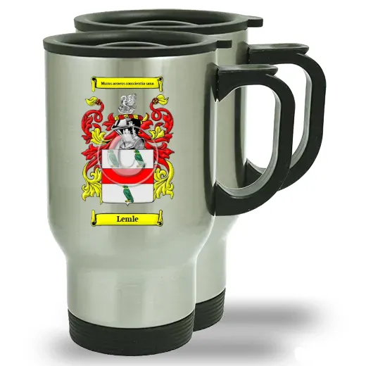 Lemle Pair of Steel Travel Mugs
