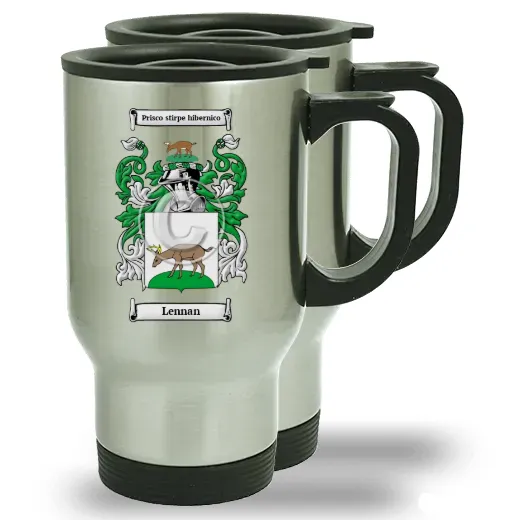 Lennan Pair of Steel Travel Mugs