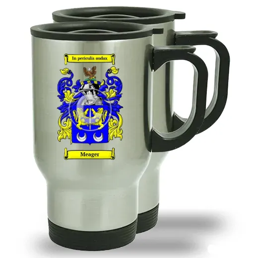 Meager Pair of Steel Travel Mugs