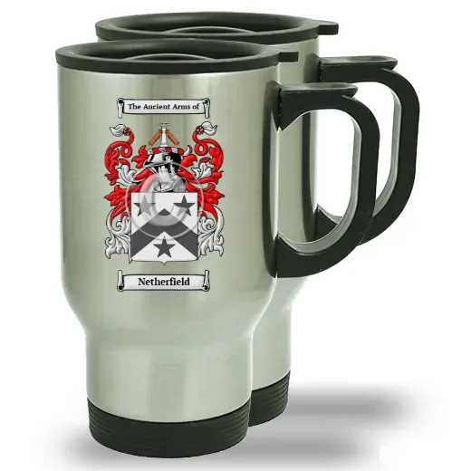 Netherfield Pair of Steel Travel Mugs
