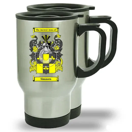 Simmen Pair of Steel Travel Mugs