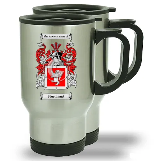 Sturdivant Pair of Steel Travel Mugs