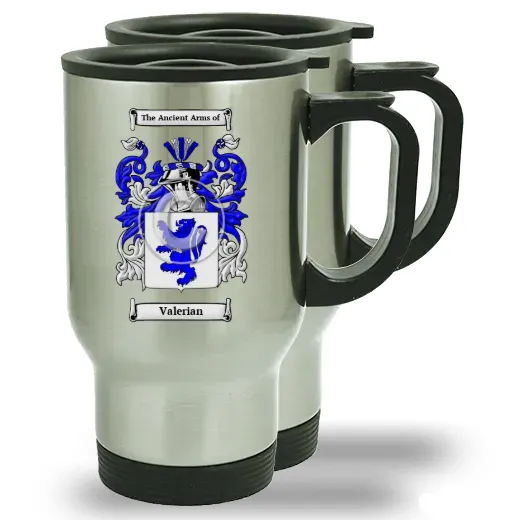 Valerian Pair of Steel Travel Mugs
