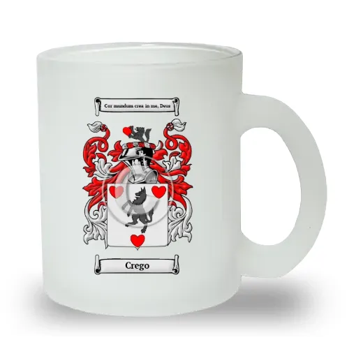 Crego Frosted Glass Mug