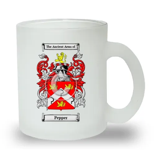Pepper Frosted Glass Mug