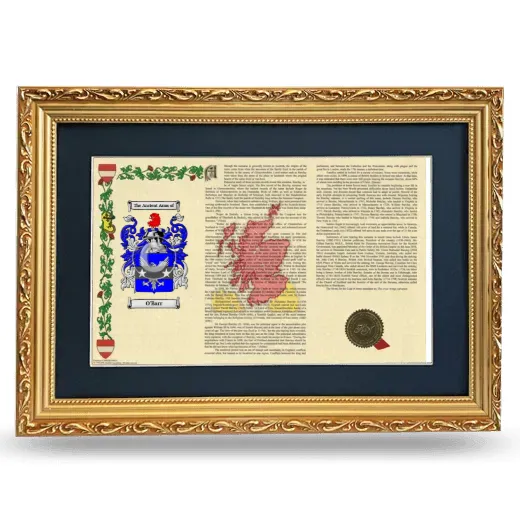 O'Barr Deluxe Armorial Landscape Framed - Gold