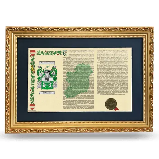 O'Donahue Deluxe Armorial Landscape Framed - Gold