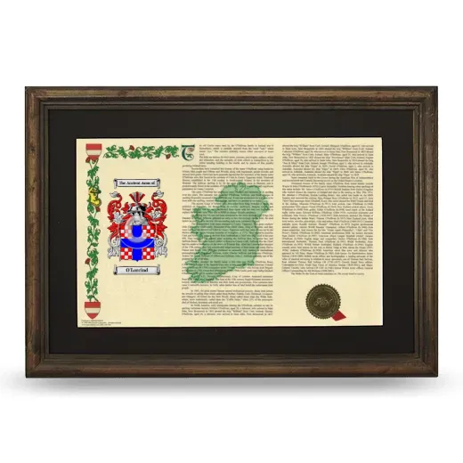 O'Lorcind Deluxe Armorial Landscape Framed - Brown