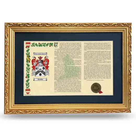 Absolon Deluxe Armorial Landscape Framed - Gold