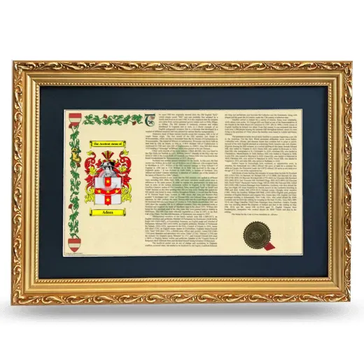 Adom Deluxe Armorial Landscape Framed - Gold