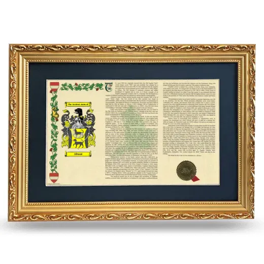 Altant Deluxe Armorial Landscape Framed - Gold