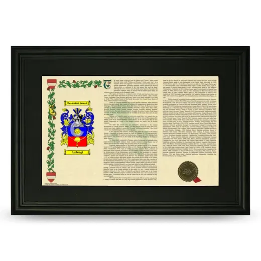 Ambrogi Deluxe Armorial Landscape Framed- Black