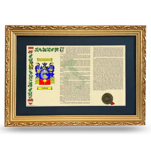 Ambrogi Deluxe Armorial Landscape Framed - Gold