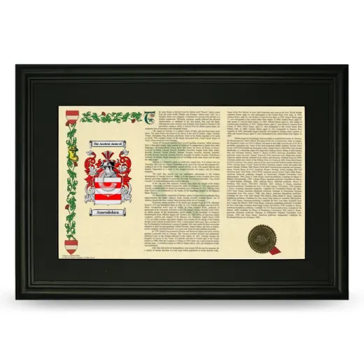 Amendolara Deluxe Armorial Landscape Framed- Black