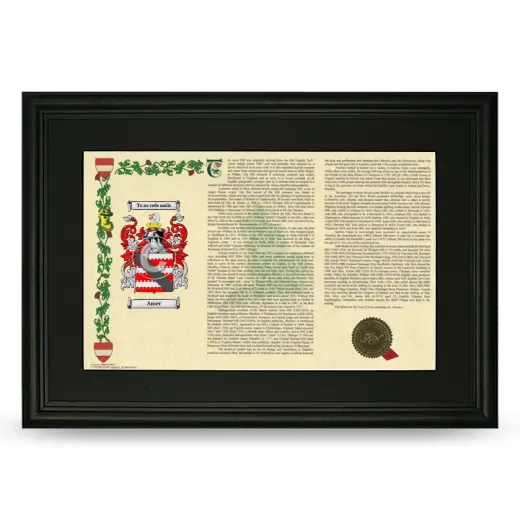 Amer Deluxe Armorial Landscape Framed- Black