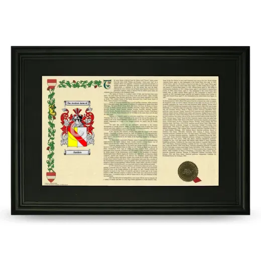 Amico Deluxe Armorial Landscape Framed- Black