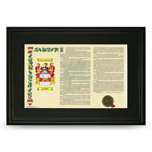 Ap robyn Deluxe Armorial Landscape Framed- Black