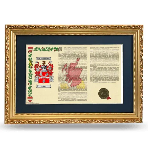 Appay Deluxe Armorial Landscape Framed - Gold