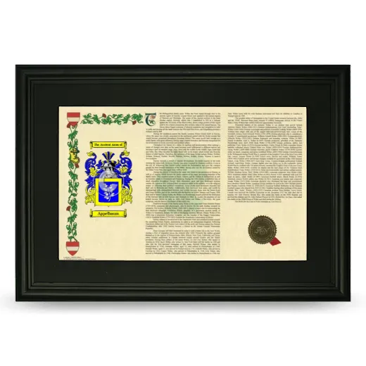 Appelbaum Deluxe Armorial Landscape Framed- Black