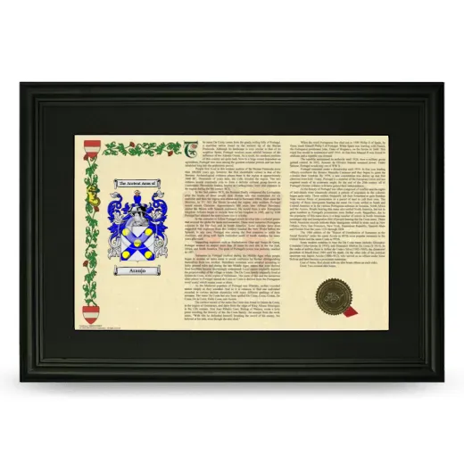 Araujo Deluxe Armorial Landscape Framed- Black