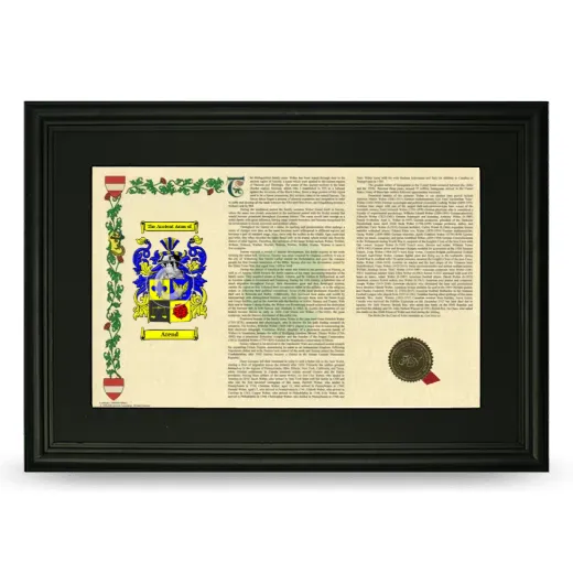 Arend Deluxe Armorial Landscape Framed- Black