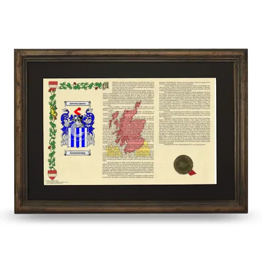 Armestrong Deluxe Armorial Landscape Framed - Brown