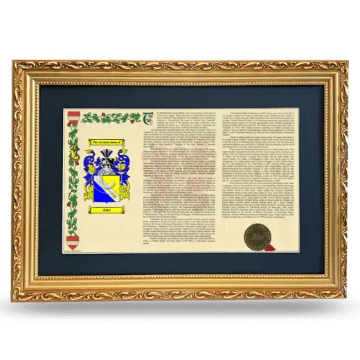 Artz Deluxe Armorial Landscape Framed - Gold