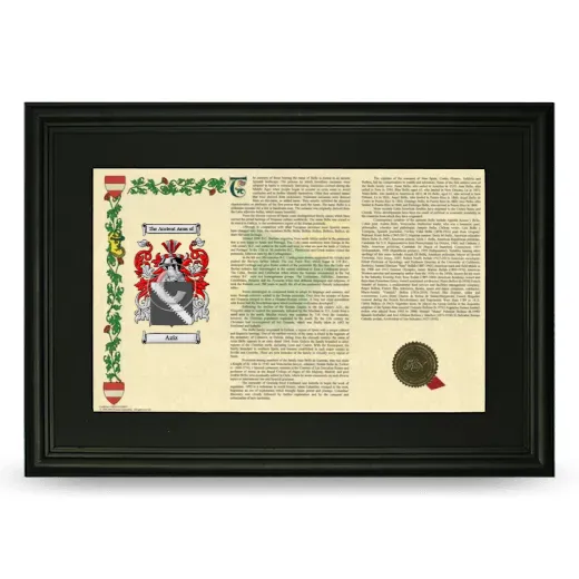 Aziz Deluxe Armorial Landscape Framed- Black