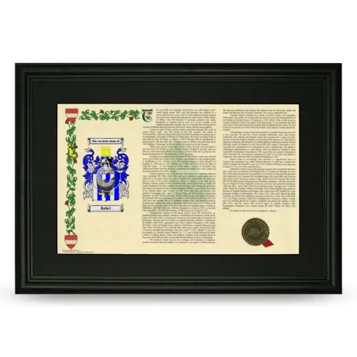 Babel Deluxe Armorial Landscape Framed- Black