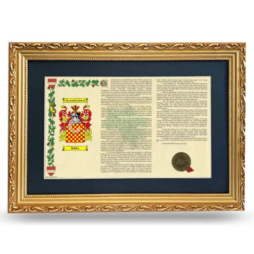 Babics Deluxe Armorial Landscape Framed - Gold