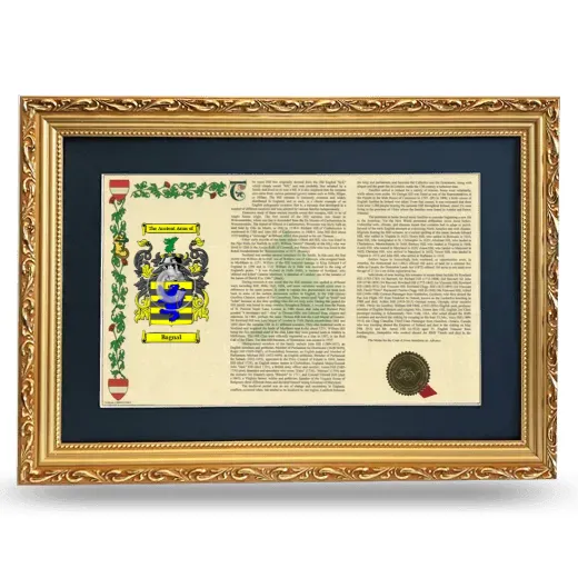 Bagnal Deluxe Armorial Landscape Framed - Gold