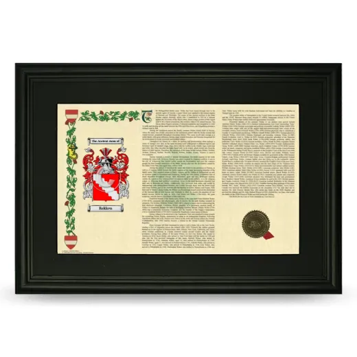 Bakken Deluxe Armorial Landscape Framed- Black