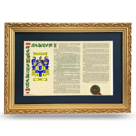 Balies Deluxe Armorial Landscape Framed - Gold