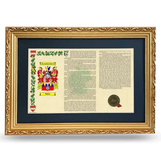 Baltin Deluxe Armorial Landscape Framed - Gold