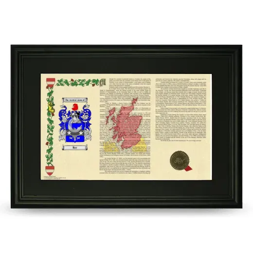 Bar Deluxe Armorial Landscape Framed- Black