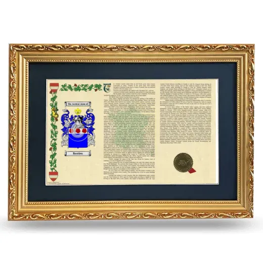Bastien Deluxe Armorial Landscape Framed - Gold