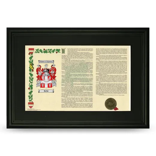 Bathe Deluxe Armorial Landscape Framed- Black