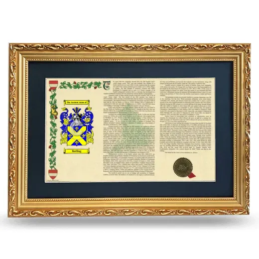 Batling Deluxe Armorial Landscape Framed - Gold